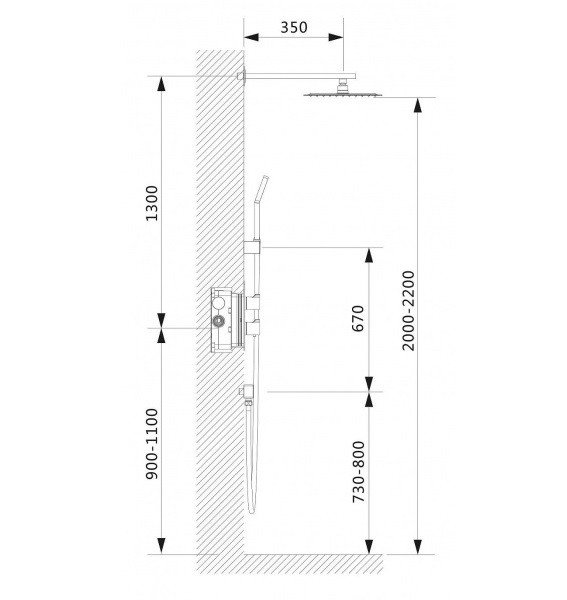 Встраиваемая душевая система с термостатом Timo Petruma SX-5159/00SM хром
