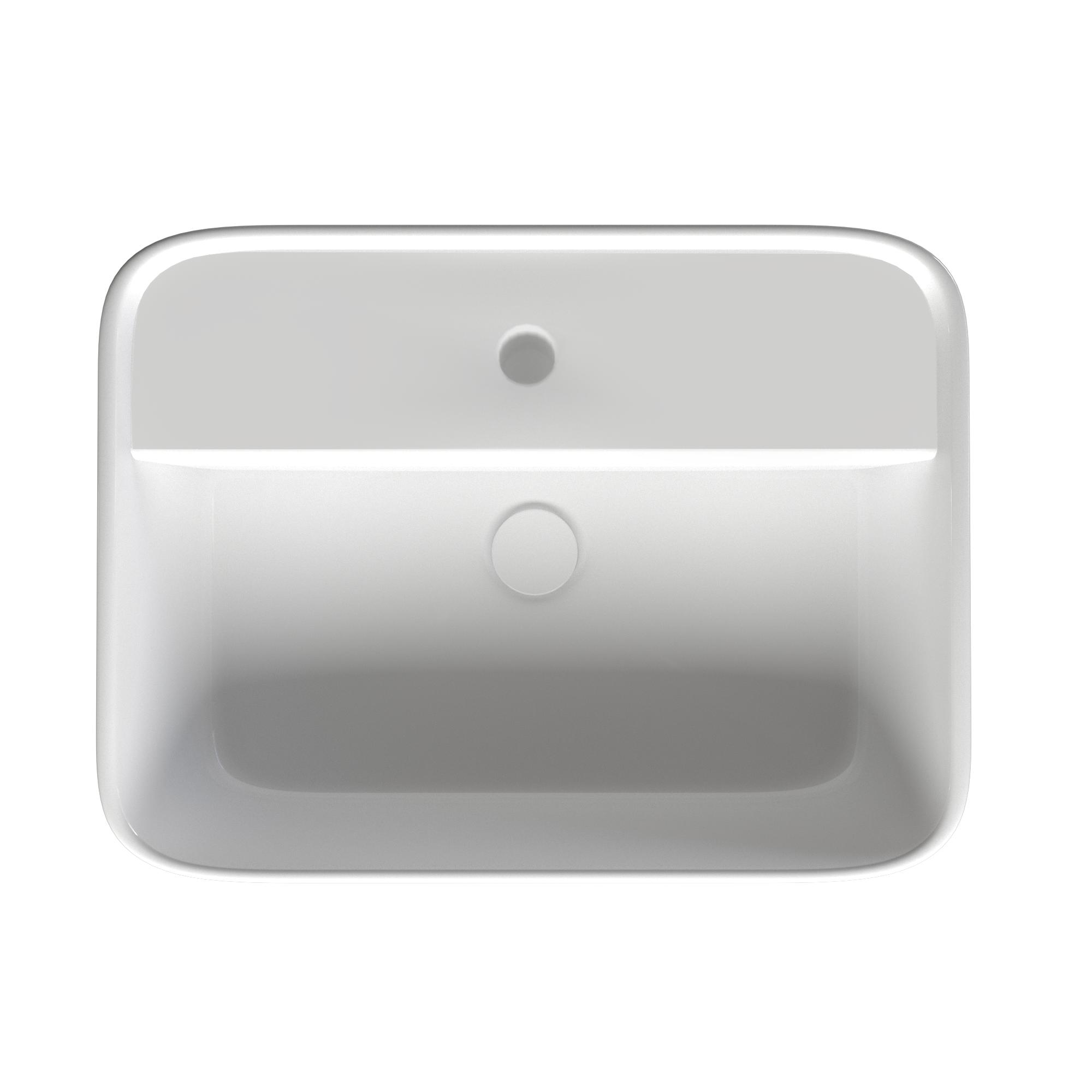 Раковина накладная 55см Point Меркурий PN43833 белый