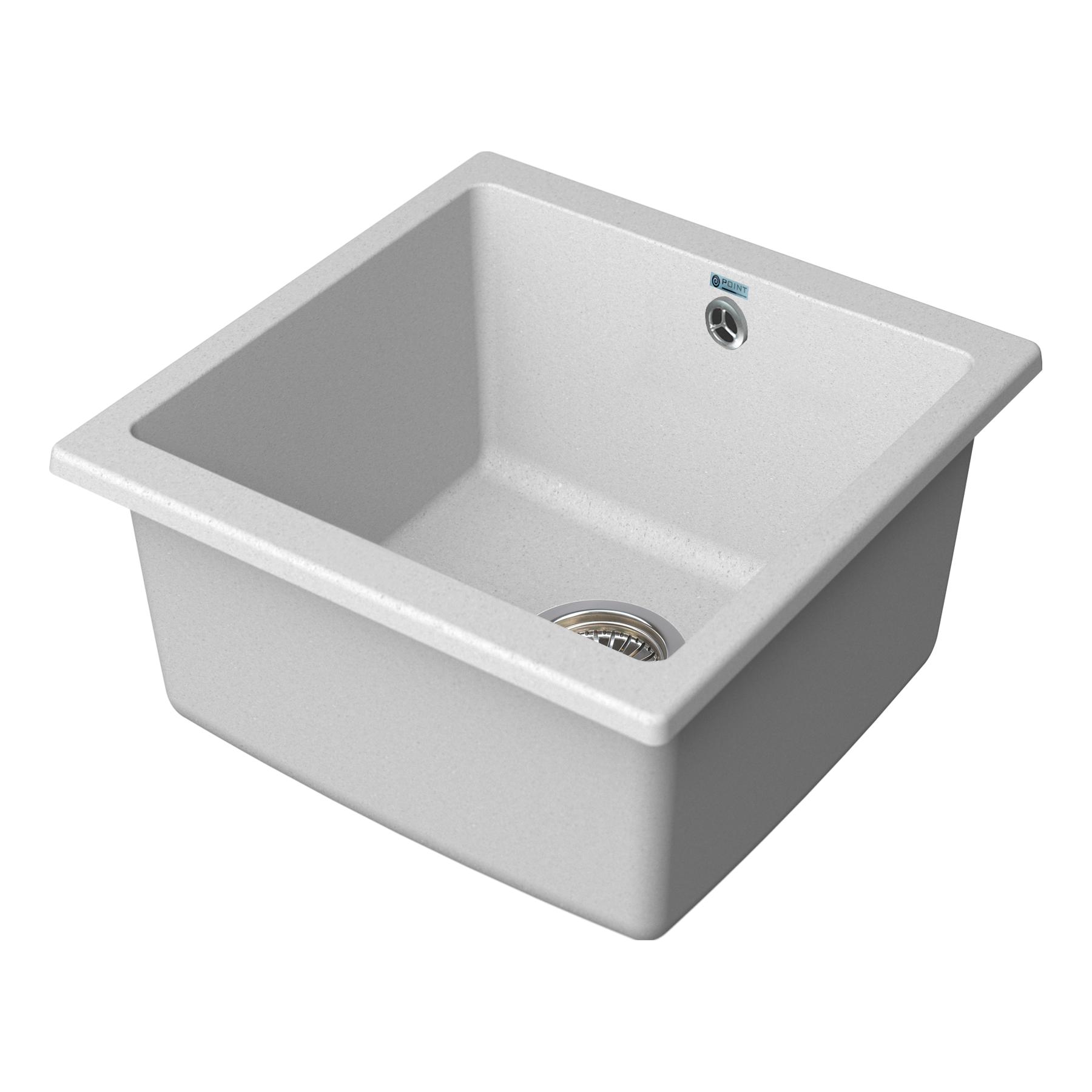 Мойка кухонная Point Бату 45 PN3008W, белый