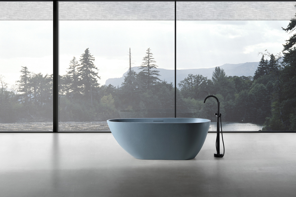 Ванна из искусственого камня ABBER Dortmund AM9911G серая