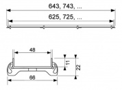 Решетка TECE TECEdrainline Plate 6 009 70 90 см под плитку