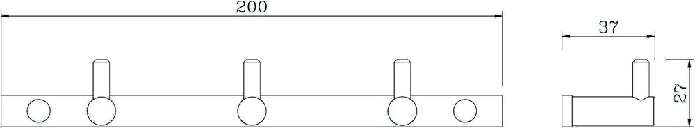 Крючки для полотенец Rush Bianki BI76232 Хром