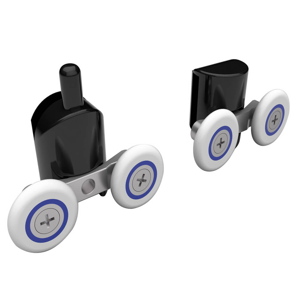 Душевая кабина Black&White G8028 115x90x215 профиль черный матовый, стекло прозрачное