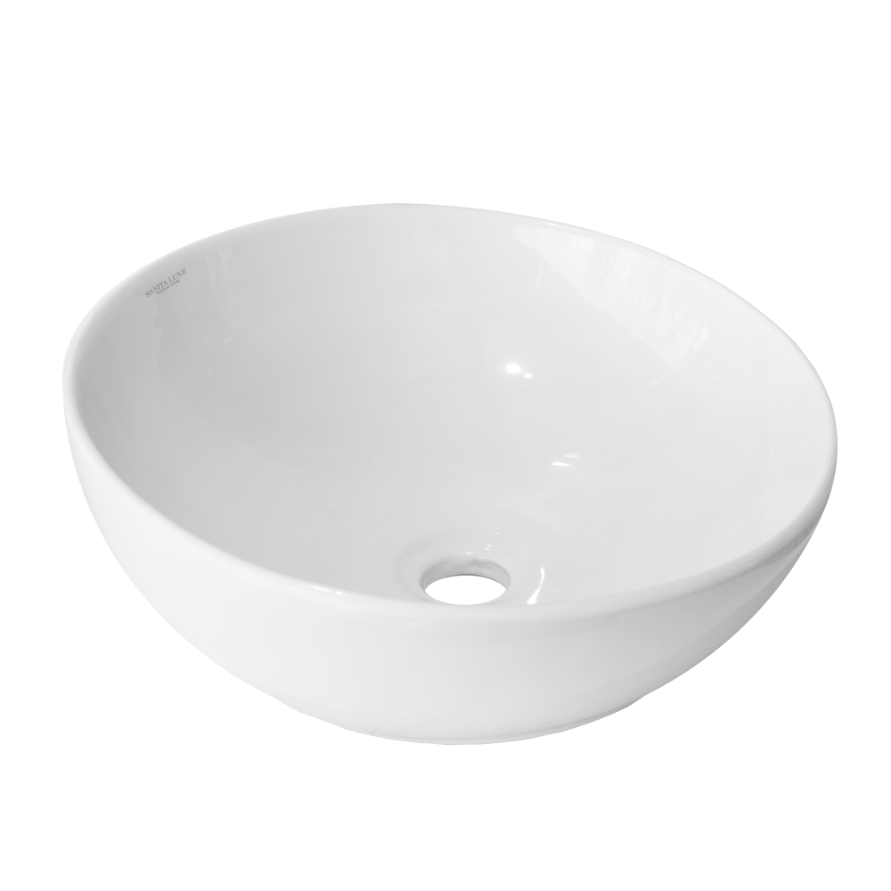 Раковина накладная 40см Sanita Luxe Art ART40SLWB01C белый