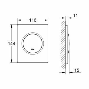 Кнопка смыва Grohe Nova Cosmopolitan 38804P00 хром матовый