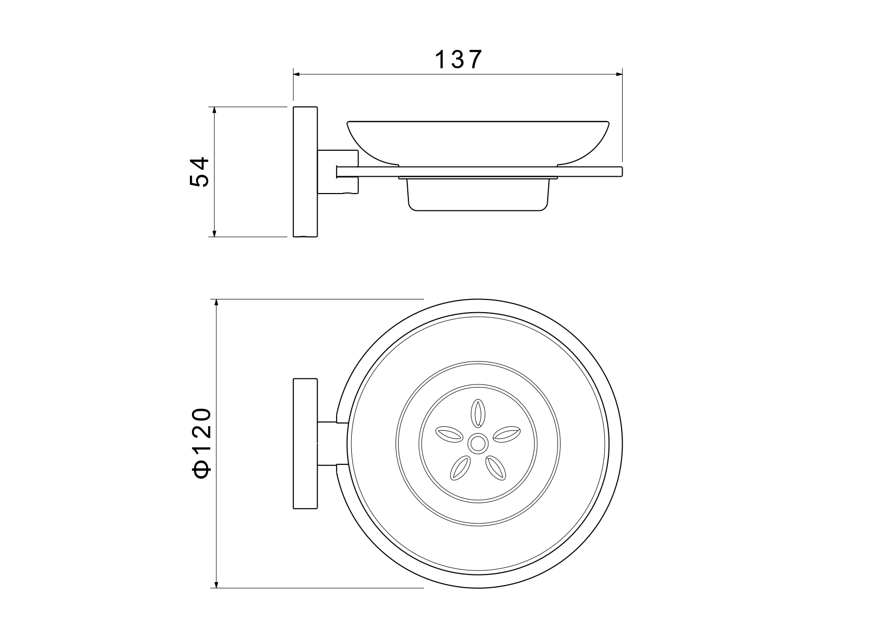 Мыльница Aquatek Оберон AQ4203MB черный матовый