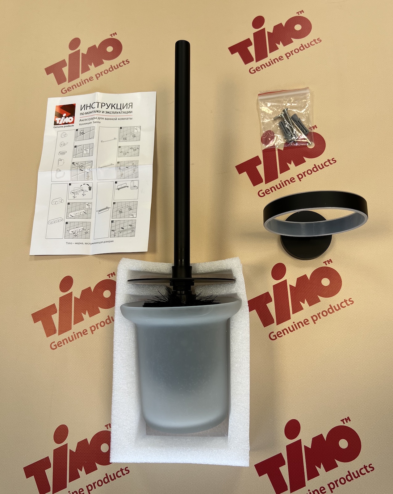 Ершик подвесной Timo Saona 13061/03 черный матовый