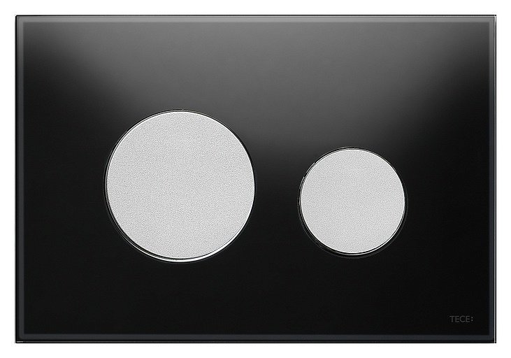 Кнопка смыва TECE Loop 9240655 черный/хром матовый