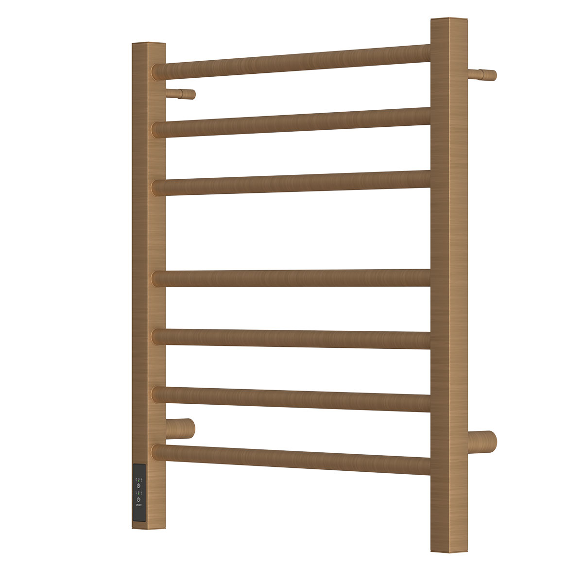 Полотенцесушитель электрический Point PN70756BR П7 500x600, диммер слева, бронза