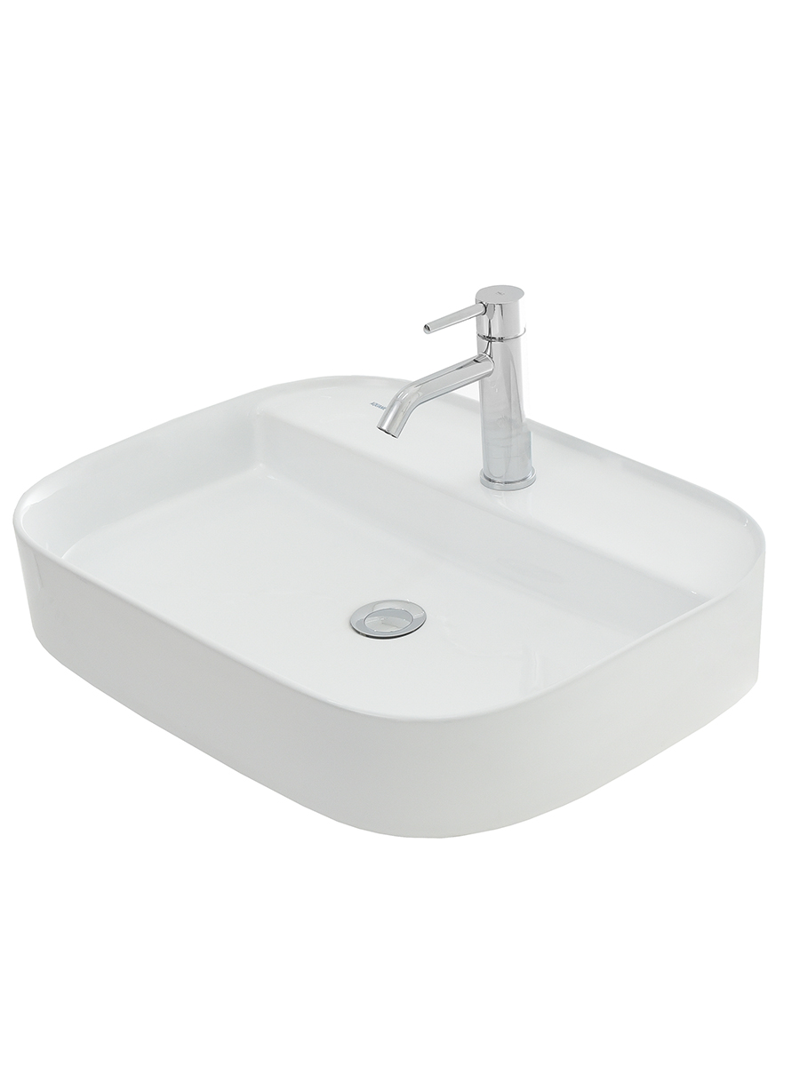 Раковина накладная 61см AQUAme AQM5003 белый