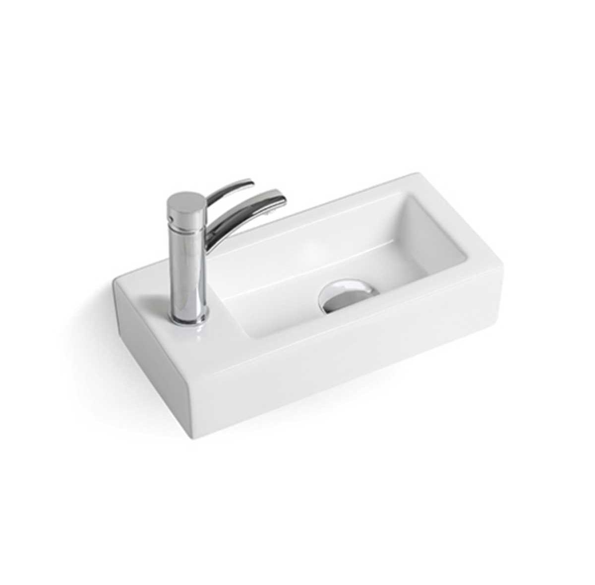 Раковина накладная 37см Vincea VBS-133L белый