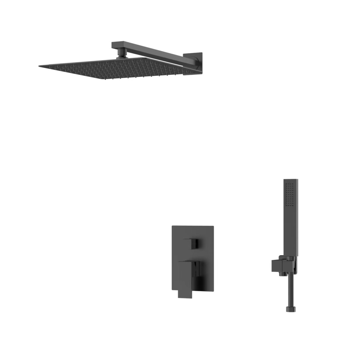 Душевая система встраиваемая D&K Bayern.Liszt DA1515705A04, черный