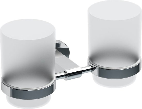 Двойной держатель с двумя стаканами Ravak Chrome CR 220.00 Хром