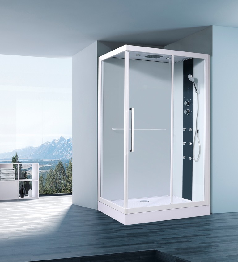 Душевая кабина Orans 8615900 120x90x220 профиль белый, стекло прозрачное