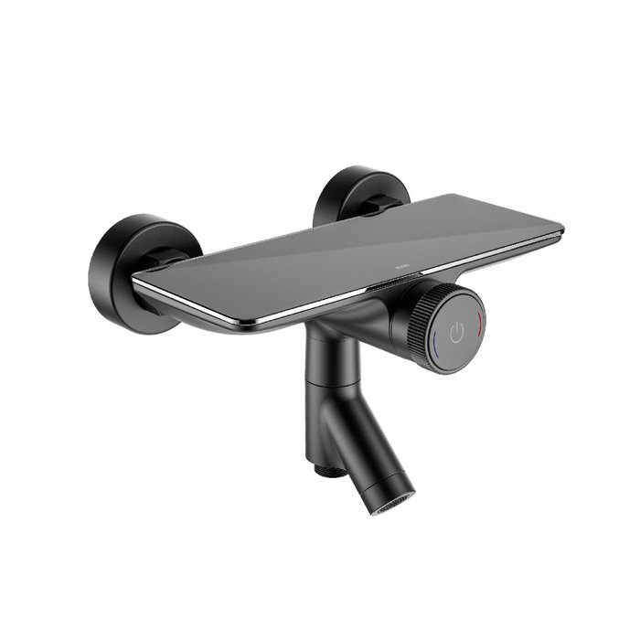Смеситель для ванны с душем IDDIS Shelfy SHEBLBTi02WA черный матовый