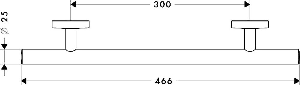 Поручень Hansgrohe Logis 40513000 Хром