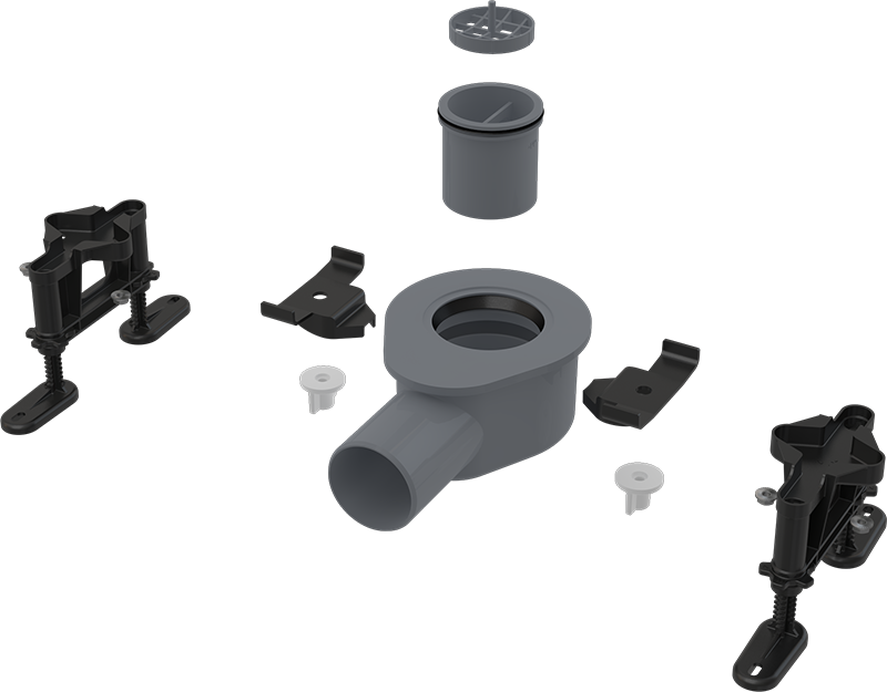 Сифон Alcaplast APZ-S9 низкий серый