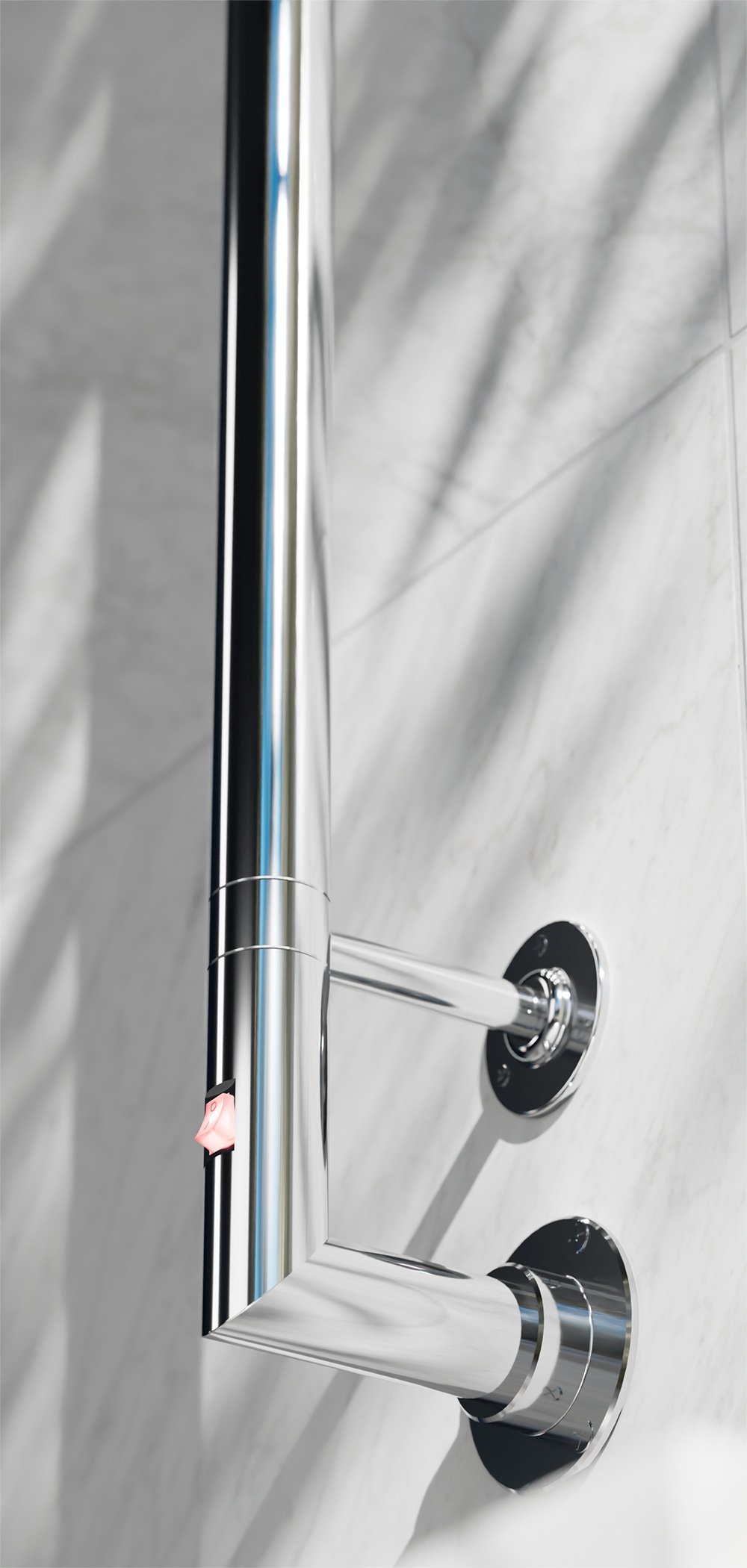 Полотенцесушитель электрический Margaroli Arcobaleno 616-S 900x74 BOX хром