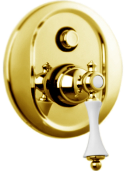 Смеситель для ванны и душа Cezares Margot MARGOT-VDIM-01-Bi Хром/белый