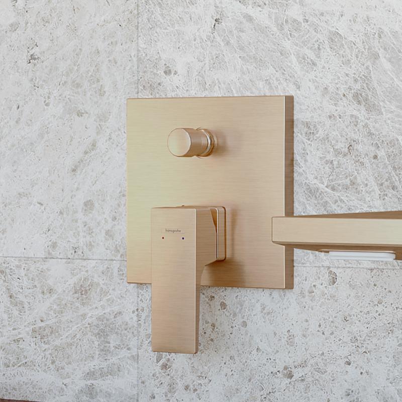 Смеситель для ванны с душем Hansgrohe Metropol 32545140 бронза шлифованная