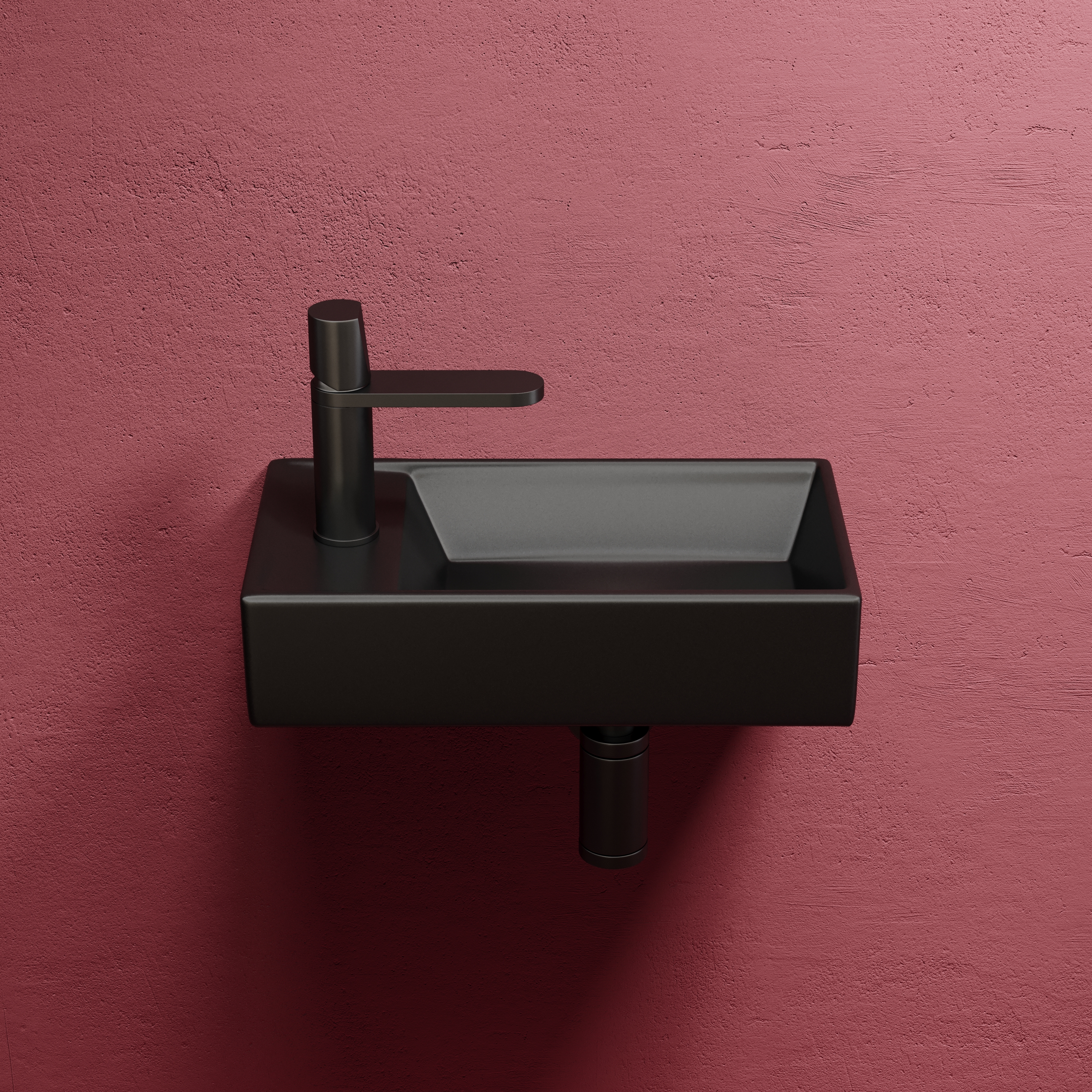 Раковина подвесная 40см Ceramica Nova Element CN6051RMB черный матовый