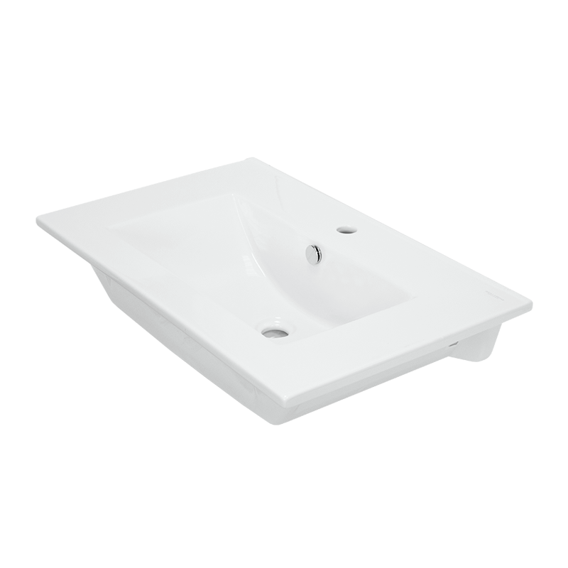 Раковина подвесная 75см Sanita Luxe Quadro QDR75SLWB01 белый