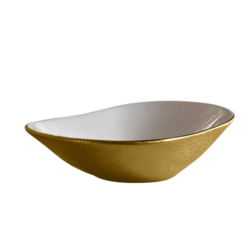 Раковина накладная 64см Point Сатурн PN43903WG белый/золото