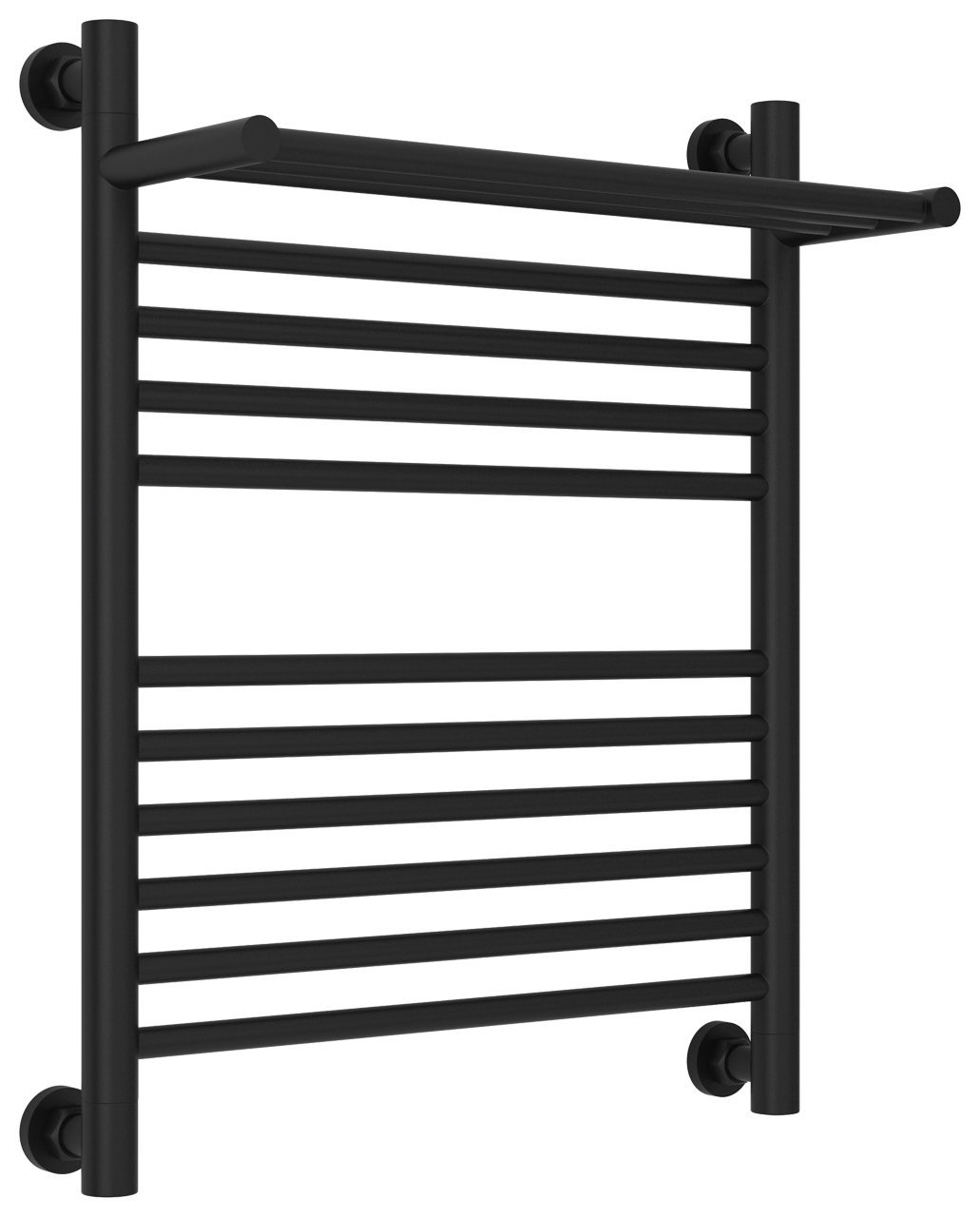 Полотенцесушитель водяной Сунержа Богема с полкой+ 60х50 черный матовый