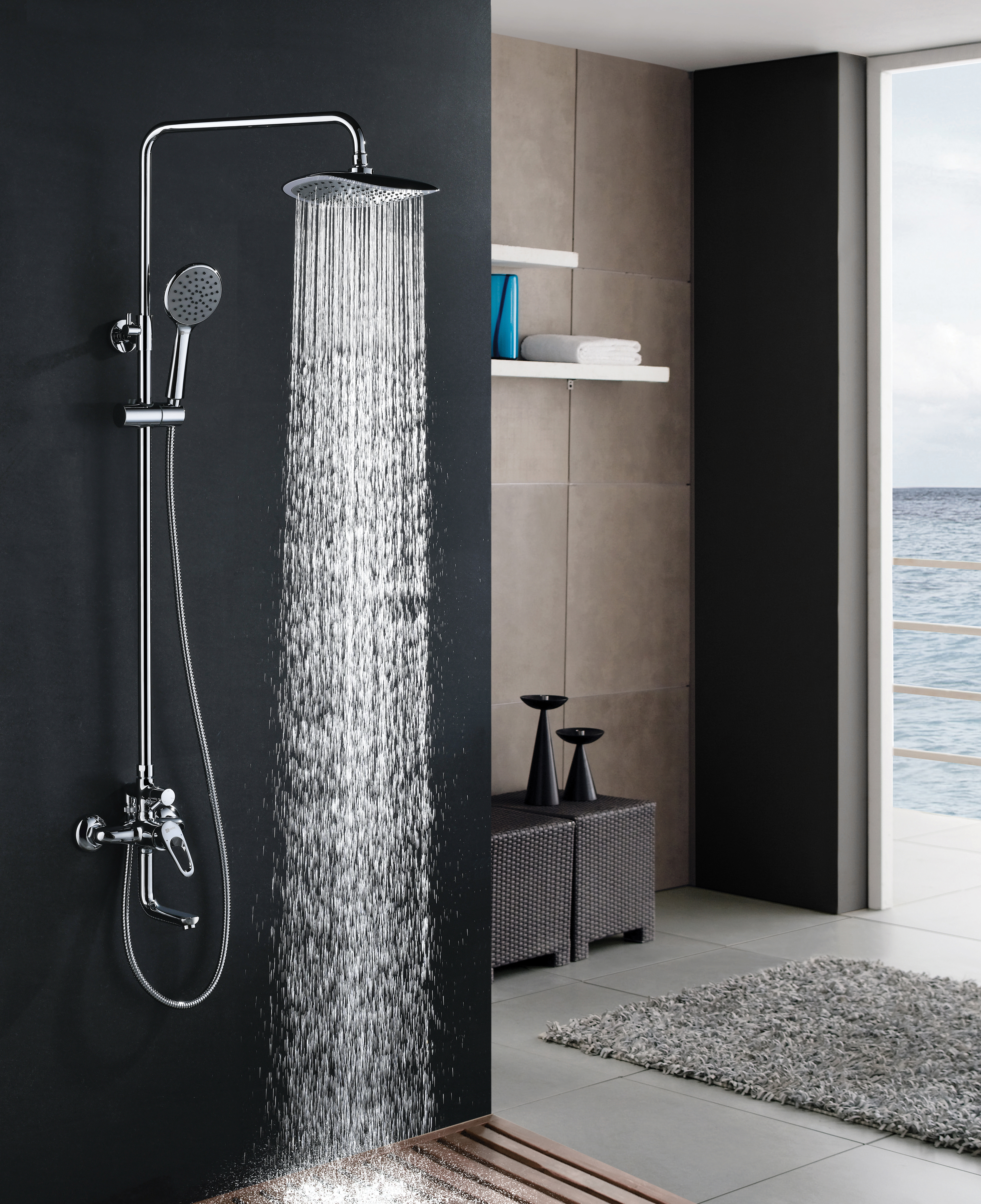 Душевая стойка Lemark Omega LM3162C хром