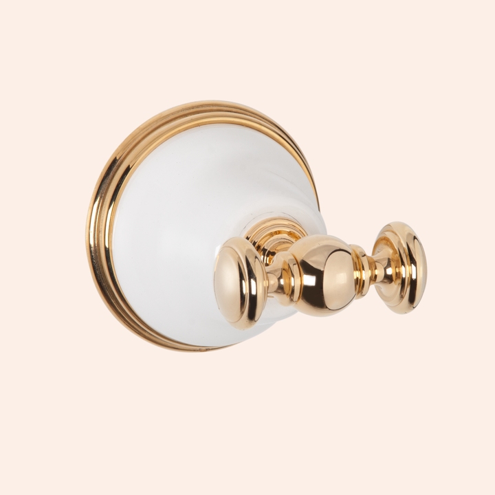 крючок для полотенца TW Harmony TWHA016bi/cr белый/хром