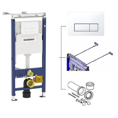 Готовое решение для подвесных унитазов Geberit Duofix UP100 458.125.11.1 белый