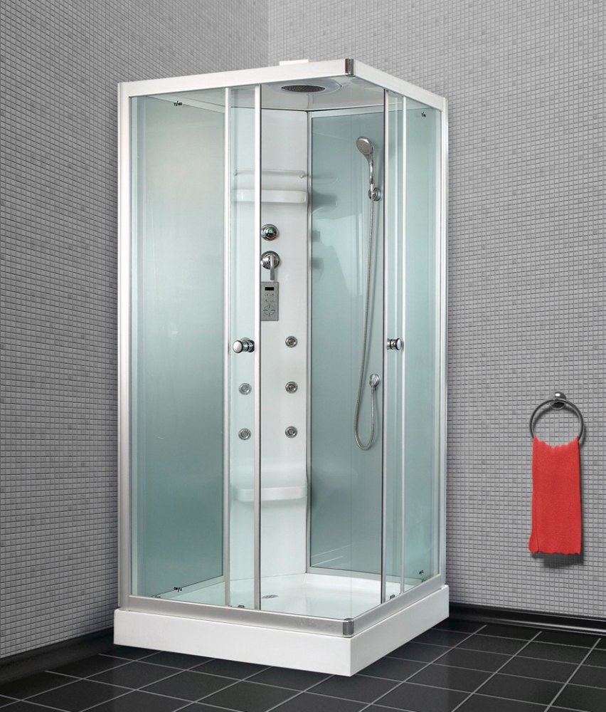 Душевая кабина Timo Lux TL-1504 L 110x85x230 профиль хром глянцевый, стекло прозрачное