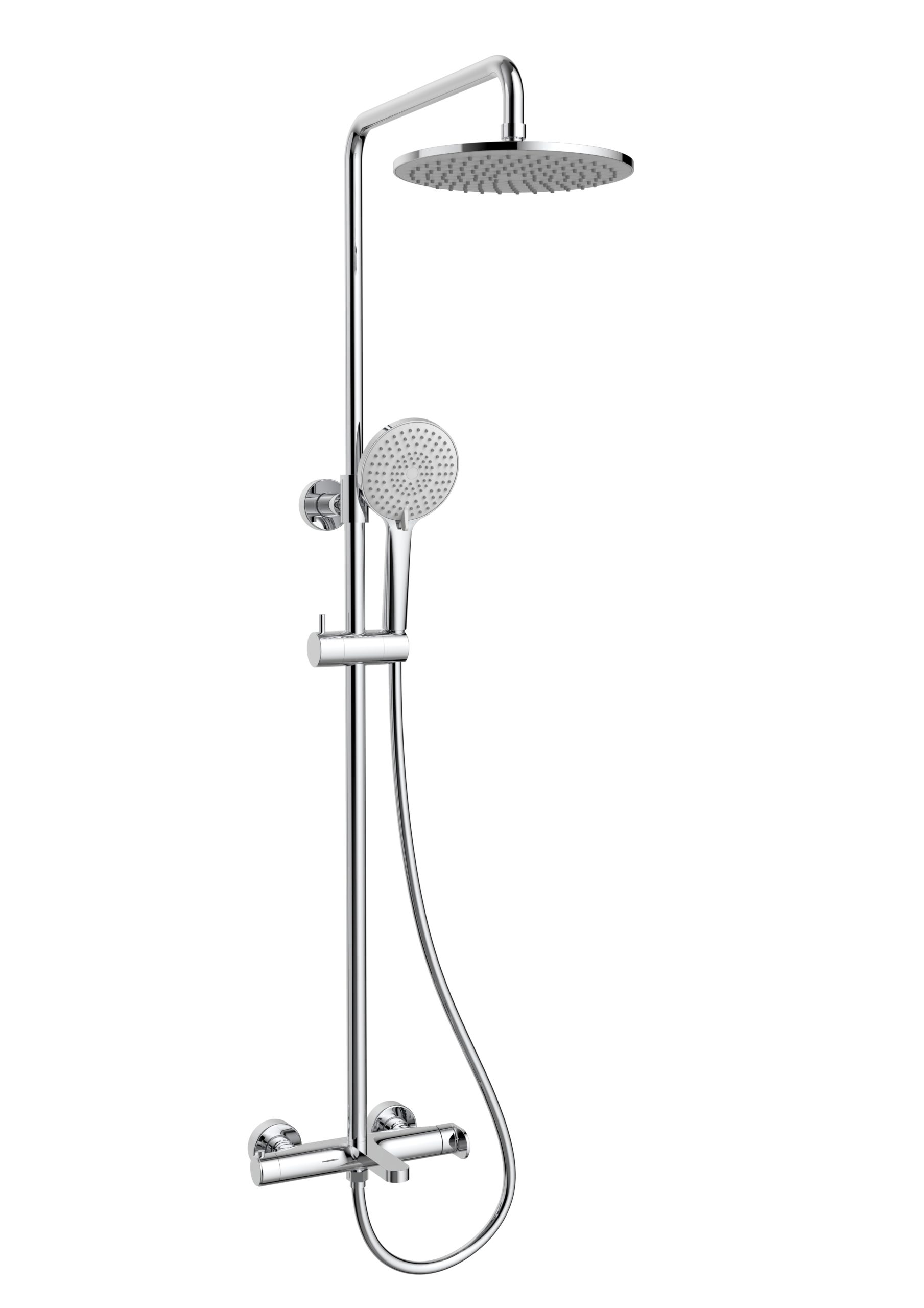 Душевая стойка со смесителем Vincea Rondo VSFS-1R1CH хром