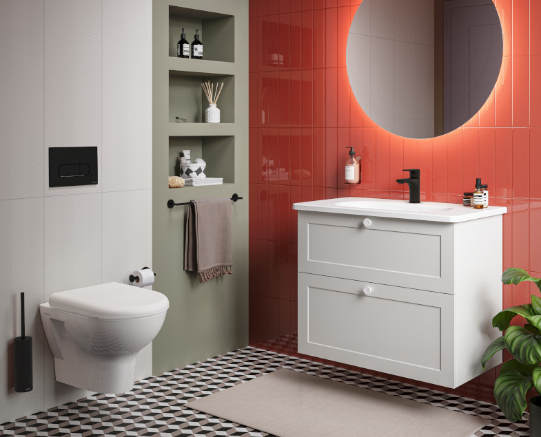 Кнопка смыва Vitra Root Round 740-2211 черный матовый