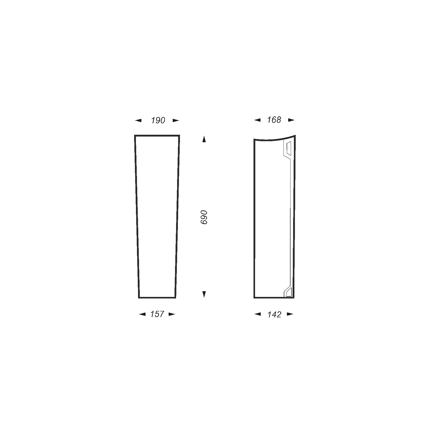 Раковина подвесная Sanita Luxe Classic CLCSLWB01 белая
