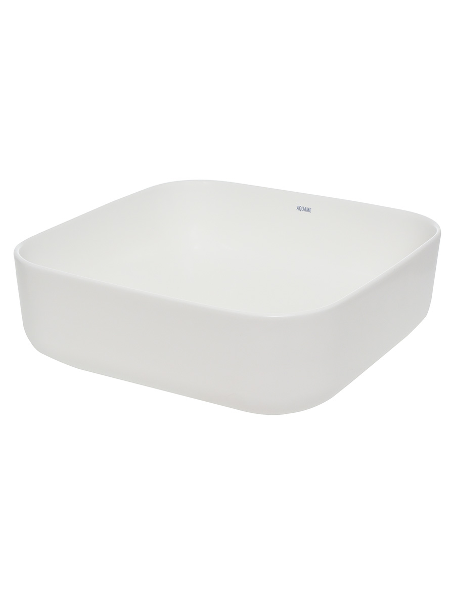 Раковина накладная 39см AQUAme AQM5011MW белый матовый