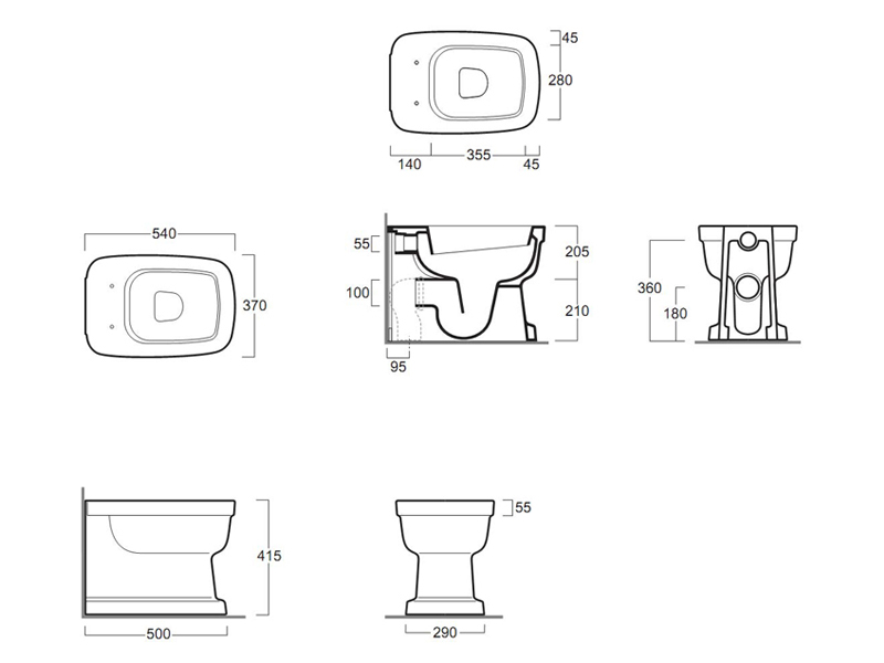 Унитаз Simas Evolution Evo01 Белый
