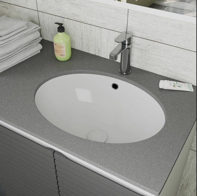 Раковина встраиваемая снизу 60см D&K Venice DT1021716 белый