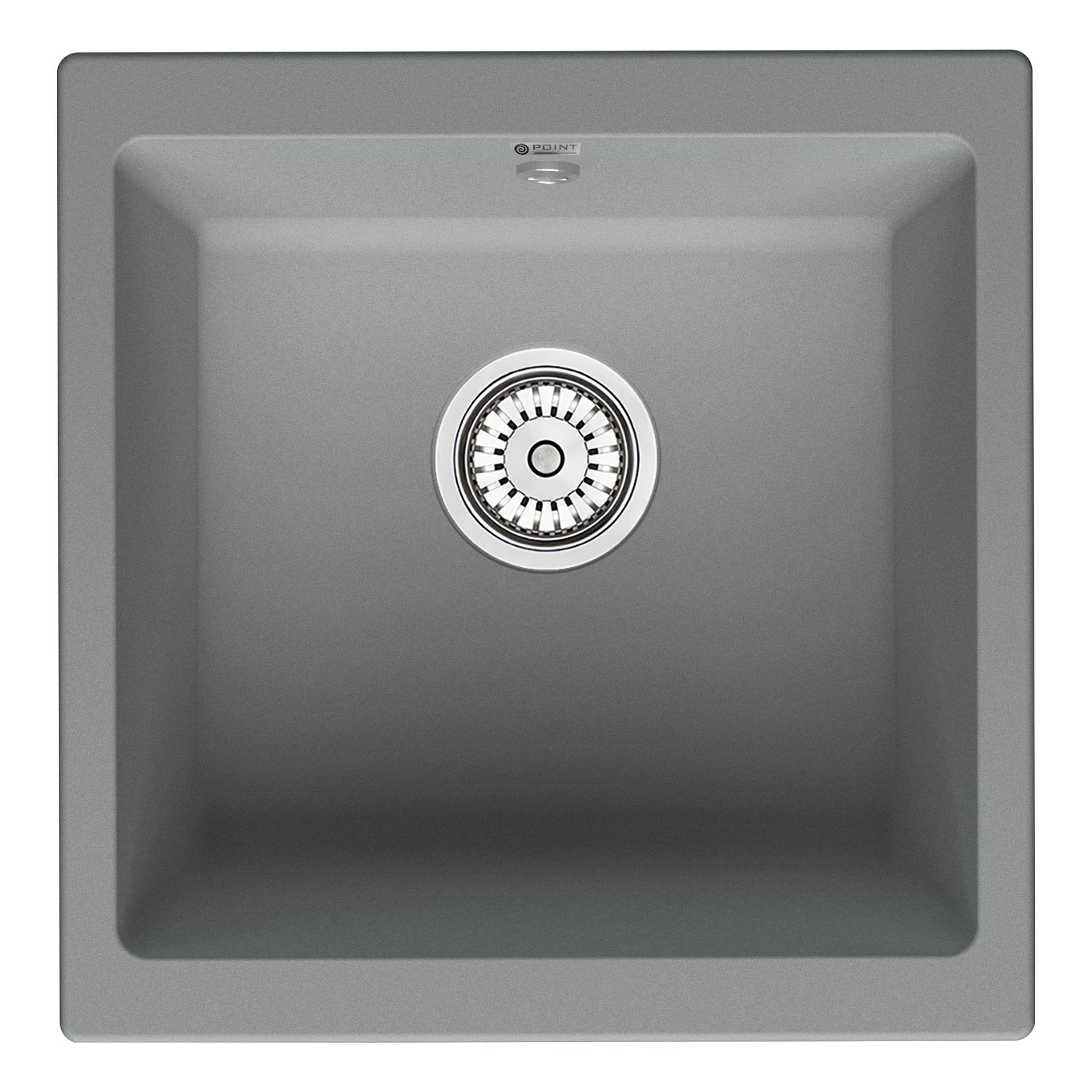Мойка кухонная Point Бату 45 PN3008AL, серый