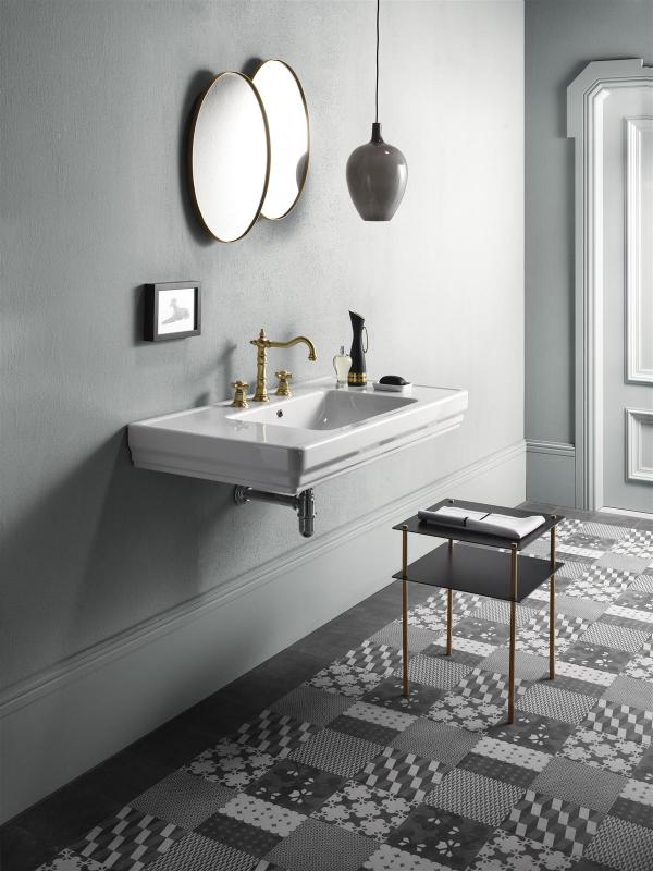 Раковина GSI Classic 105 8723111 белая глянцевая