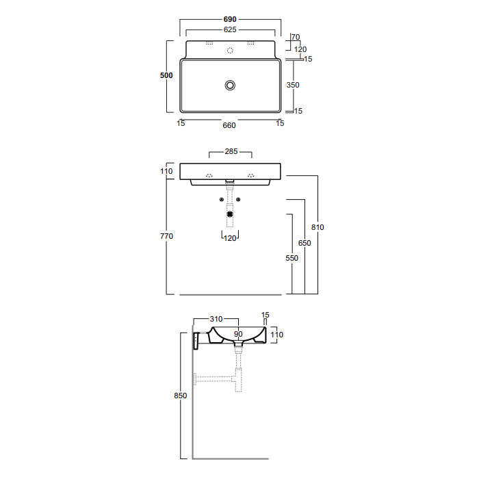 Раковина Simas Flow FL 01 Белая