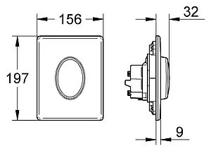 Кнопка смыва Grohe Skate Air 38564SH0 белый