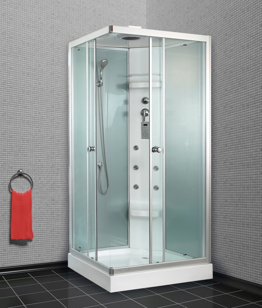 Душевая кабина Timo Lux TL-1504 R 110x85x230 профиль хром глянцевый, стекло прозрачное