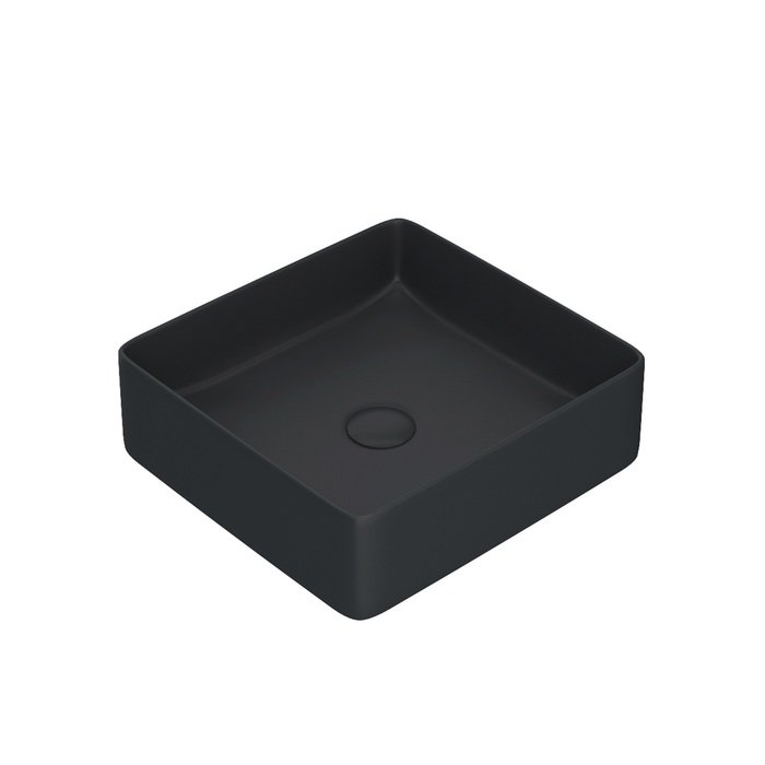 Раковина накладная 36см IDDIS Slide SLIBM01i27 черный матовый