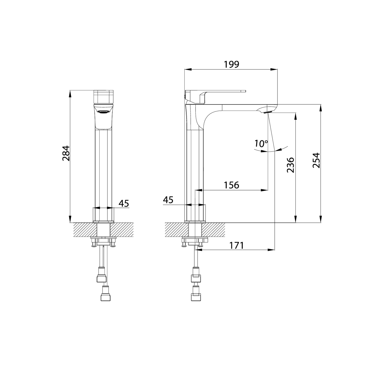 Смеситель для раковины-чаши IDDIS Slide SLISB01i01 хром глянцевый