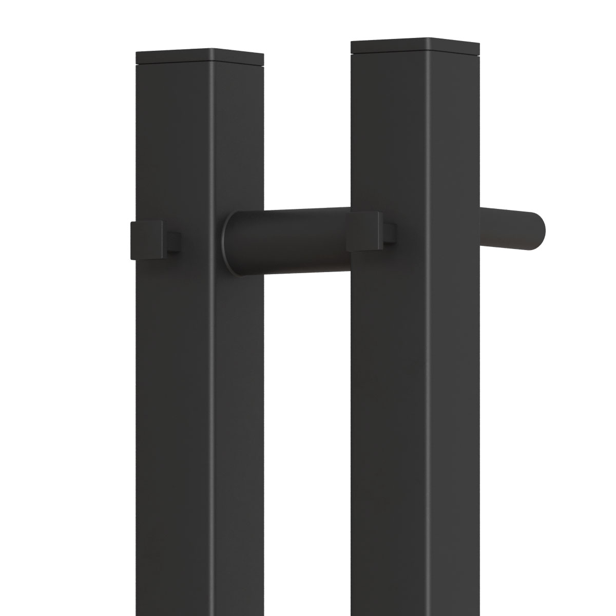 Полотенцесушитель электрический Point Гермес PN13812B П3 80x1200, диммер справа, черный