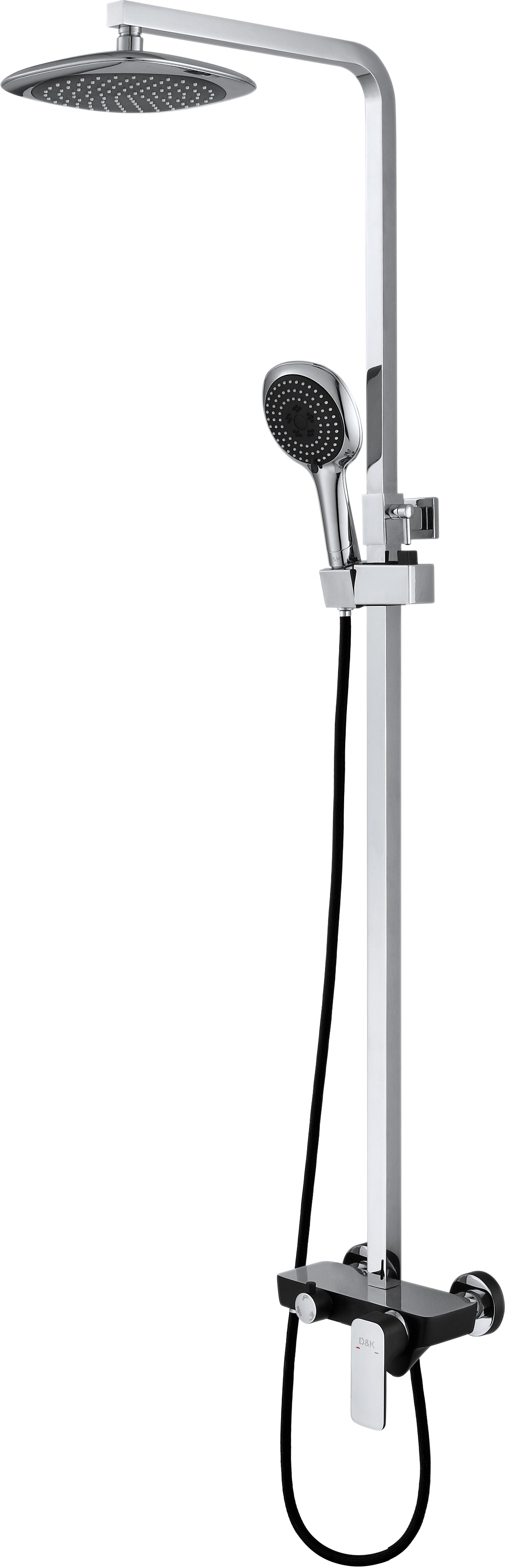 Душевая стойка D&K Berlin.Technische DA1433715A02 хром/черный