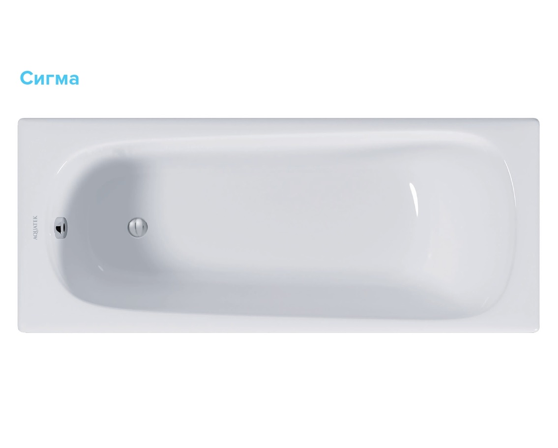 Чугунная ванна Aquatek СИГМА 170х70 AQ8870F-00 белый