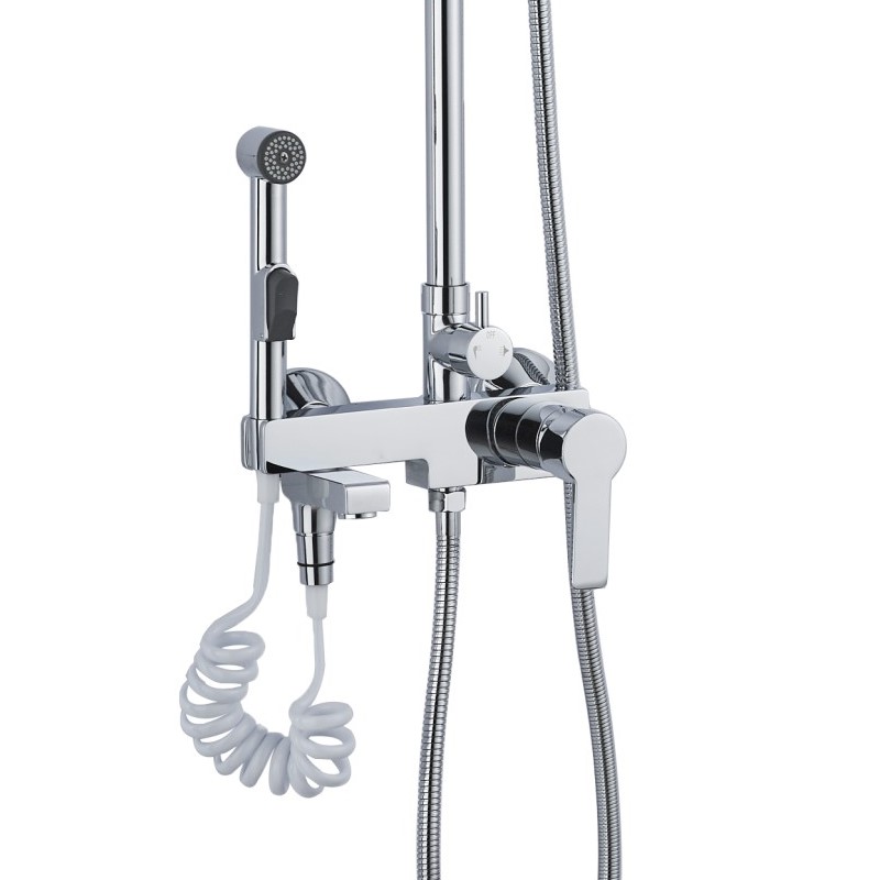 Душевая система с гиг душем Haiba HB2416, хром