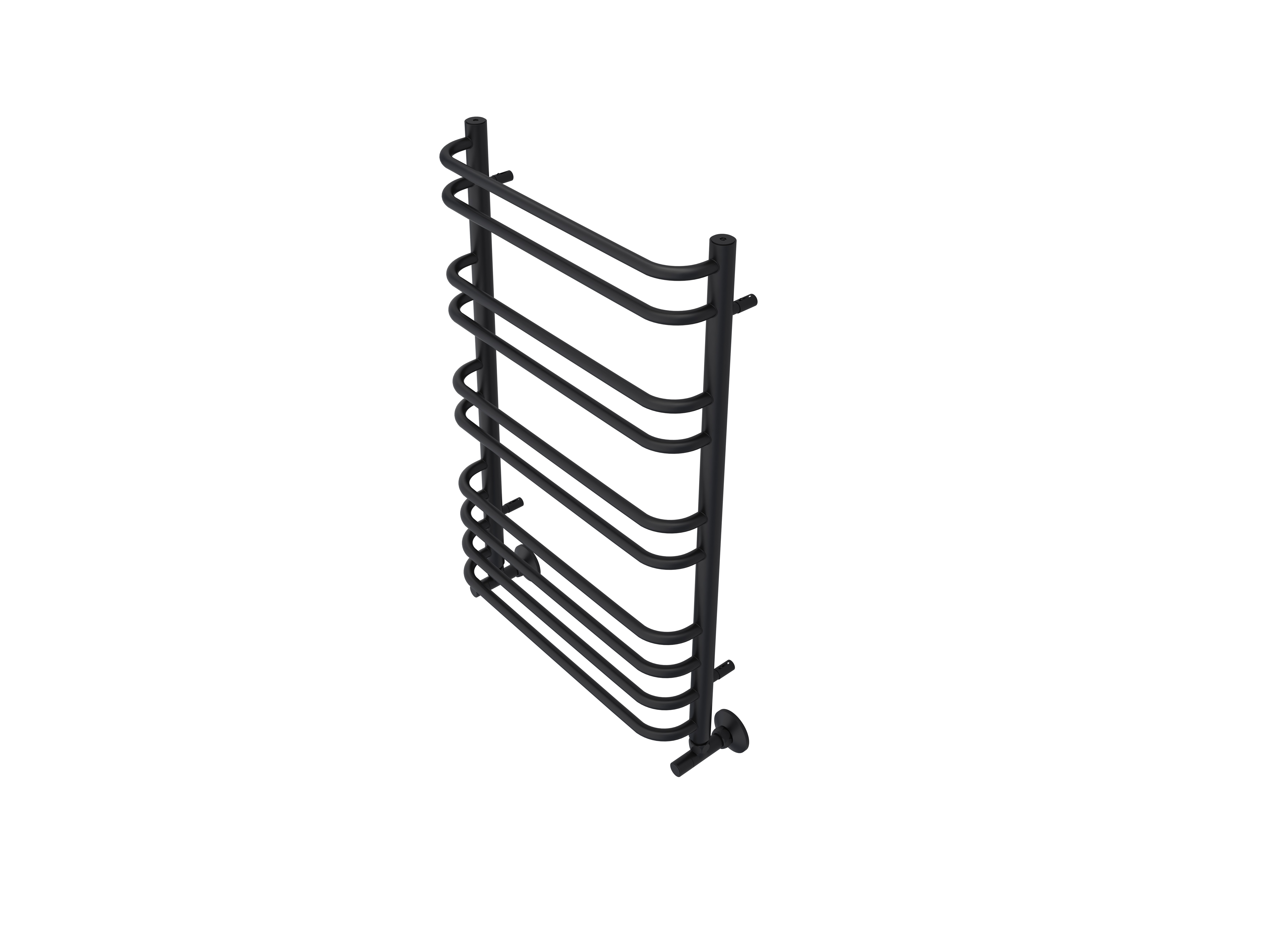 Полотенцесушитель водяной Aquatek Пандора AQ RRС1080BL 80х50 черный муар